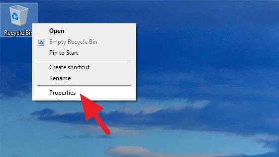 Recycle Bin Properties Cara Selalu Hapus File Permanen Tanpa Lewat Recycle Bin 3 Recycle Bin Properties