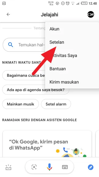 Setelan Cara Ganti Suara Google Assistant Bahasa Indonesia 4 Setelan