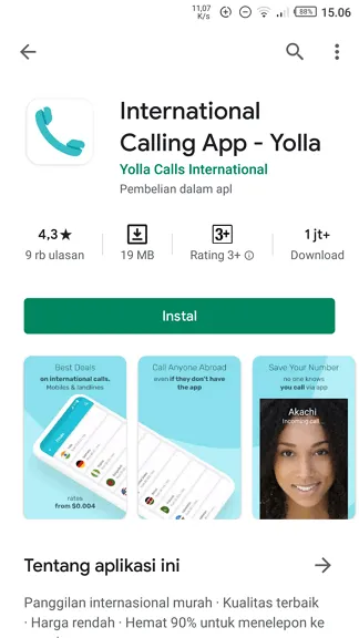 Aplikasi Yolla Cara Telepon ke Luar Negeri Murah (Mulai Rp 72/Menit) 3 Aplikasi Yolla