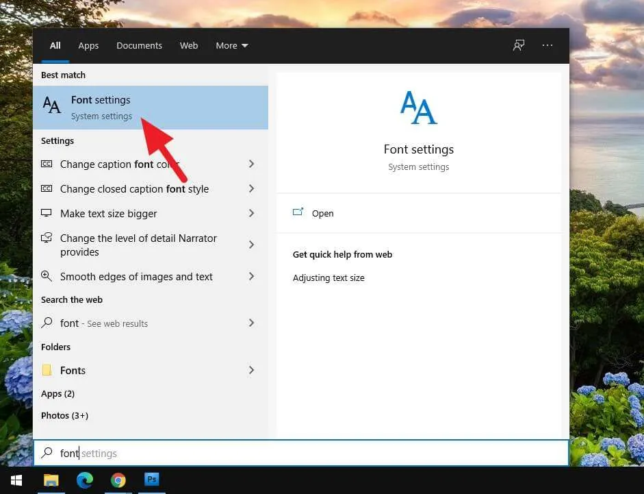 Cara Mudah Instal Font Baru di Windows 10 6 Font settings Cara Mudah Instal Font Baru di Windows 10 6 Font settings