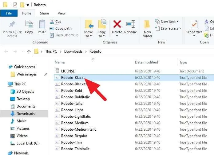 Cara Mudah Instal Font Baru di Windows 10 3 Roboto font Cara Mudah Instal Font Baru di Windows 10 3 Roboto font