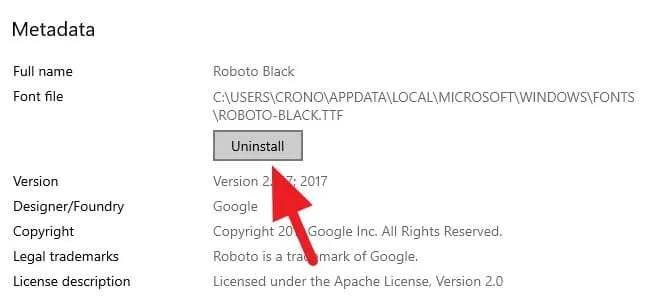 Cara Mudah Instal Font Baru di Windows 10 10 Uninstall font Cara Mudah Instal Font Baru di Windows 10 10 Uninstall font