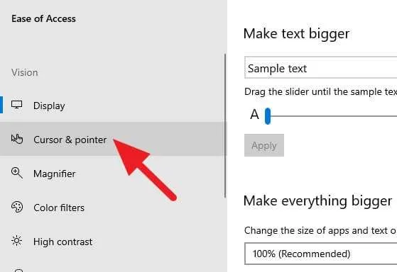 Cursor and pointer Cara Mudah Mengganti Kursor di Windows 10 5 Cursor and pointer