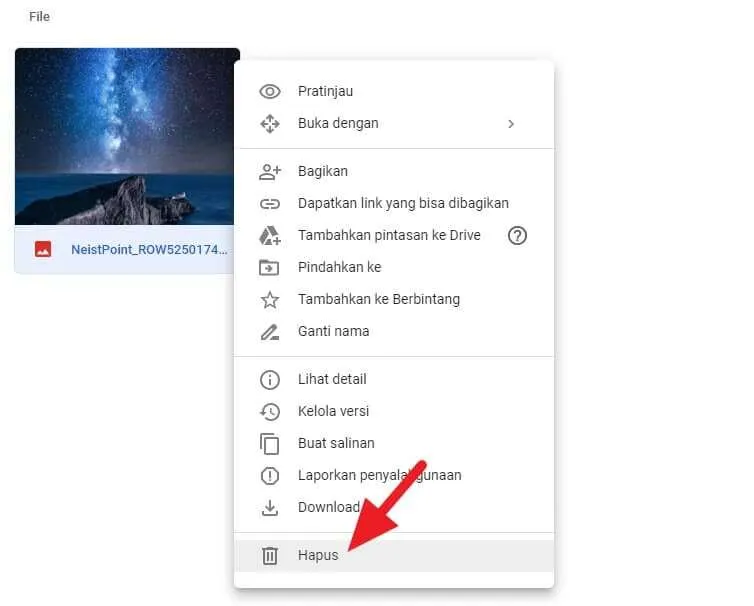 Cara Memindahkan File Google Drive ke Akun Lain 9 Hapus file Google Drive Cara Memindahkan File Google Drive ke Akun Lain 9 Hapus file Google Drive