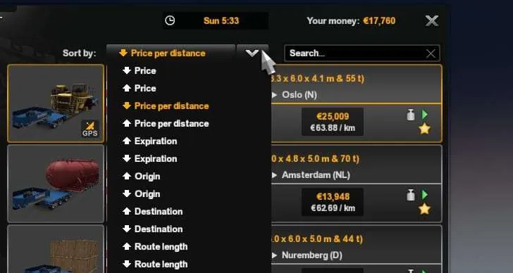 7 Tips Mendapatkan Banyak Uang di Euro Truck Simulator 2 3 Price per distance 7 Tips Mendapatkan Banyak Uang di Euro Truck Simulator 2 3 Price per distance