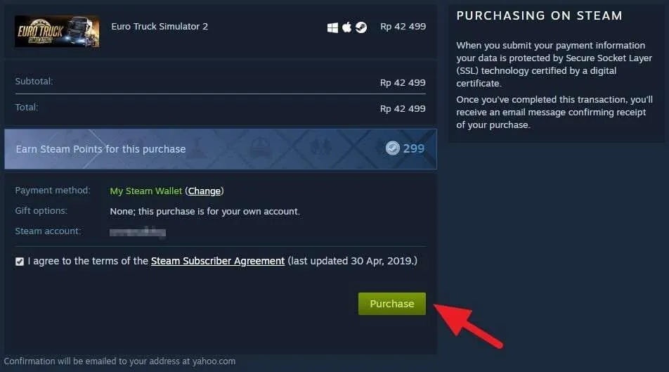 Purchase Cara Beli Steam Wallet di Aplikasi Tokopedia 13 Purchase