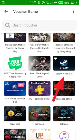 Steam Wallet IDR Tokopedia Cara Beli Steam Wallet di Aplikasi Tokopedia 5 Steam Wallet IDR Tokopedia