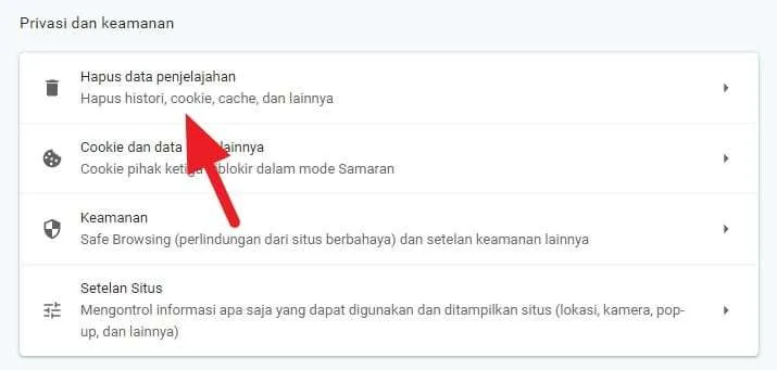 Cara Hapus Cache di Google Chrome PC 4 Hapus data penjelajahan 1 Cara Hapus Cache di Google Chrome PC 4 Hapus data penjelajahan 1