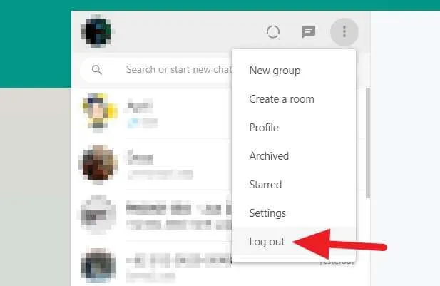 Log out WhatsApp Web 2 Cara Keluar dari WhatsApp Web dengan Cepat 3 Log out WhatsApp Web
