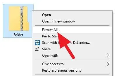 Cara Mengirim Folder Lewat Email dengan Mudah 10 Extract all folder Cara Mengirim Folder Lewat Email dengan Mudah 10 Extract all folder
