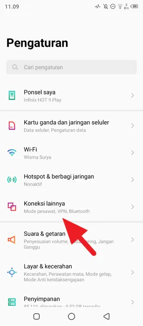 Koneksi lainnya Cara Aktifkan DNS Pribadi 1.1.1.1 di Android 3 Koneksi lainnya