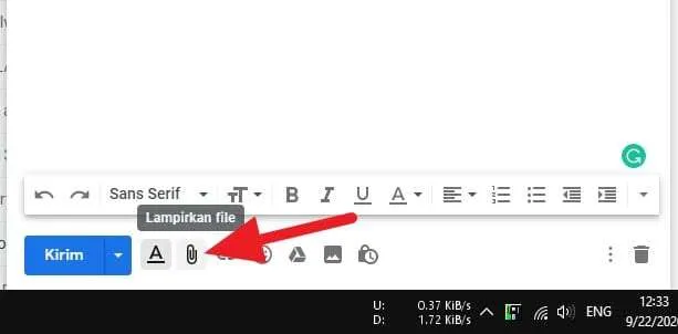 Cara Mengirim Folder Lewat Email dengan Mudah 6 Lampirkan file 1 Cara Mengirim Folder Lewat Email dengan Mudah 6 Lampirkan file 1
