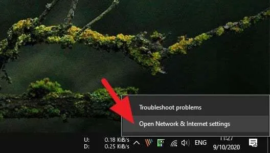 Open network settings Cara Melihat Password WiFi yang Terhubung di PC/Laptop 3 Open network settings