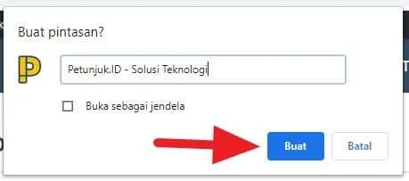 Buat Cara Membuat Shortcut Web di Chrome PC 5 Buat
