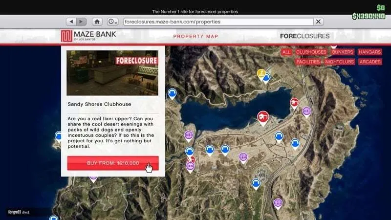 Buy property Cara 'Membuang' Senjata di GTA V Online 6 Buy property