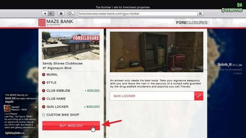 Buy Cara 'Membuang' Senjata di GTA V Online 8 Buy