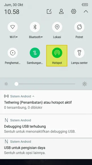 Cara Hotspot Android ke Laptop/PC Lewat USB 5 Menu Hotspot Cara Hotspot Android ke Laptop/PC Lewat USB 5 Menu Hotspot