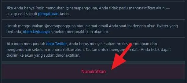Cara Hapus Akun Twitter Untuk Selamanya 6 Nonaktifkan Cara Hapus Akun Twitter Untuk Selamanya 6 Nonaktifkan