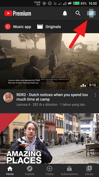 Profil 1 Cara Menghapus Riwayat Tontonan di Aplikasi Youtube 3 Profil 1