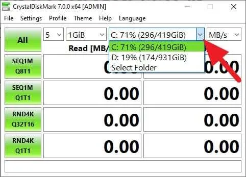 Cara Mudah Cek Kecepatan SSD Laptop/PC Kamu 4 Select disk Cara Mudah Cek Kecepatan SSD Laptop/PC Kamu 4 Select disk