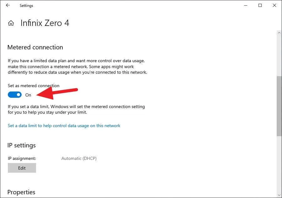 Cara Hotspot Android ke Laptop/PC Lewat USB 9 Set as metered connection Cara Hotspot Android ke Laptop/PC Lewat USB 9 Set as metered connection