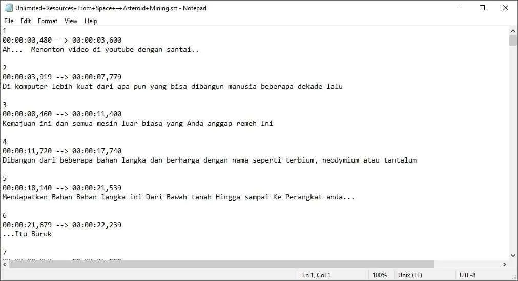 Cara Download Subtitle CC Youtube dengan Cepat 8 Subtitle Cara Download Subtitle CC Youtube dengan Cepat 8 Subtitle