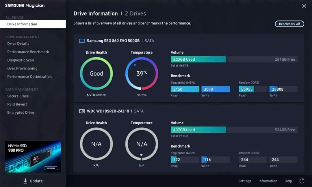 Samsung Magician SSD vs HDD 1 7 Cara Meningkatkan Performa Laptop Seperti Baru Beli 7 Samsung Magician SSD vs HDD 1