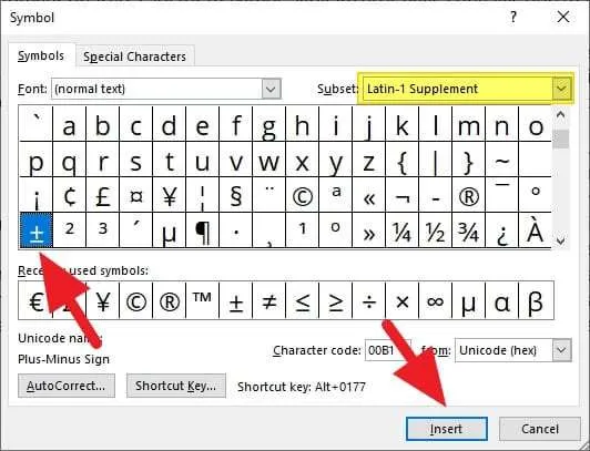 3 Cara Membuat Simbol Kurang-Lebih (±) di Ms. Word 5 kurang lebih 1 3 Cara Membuat Simbol Kurang-Lebih (±) di Ms. Word 5 kurang lebih 1