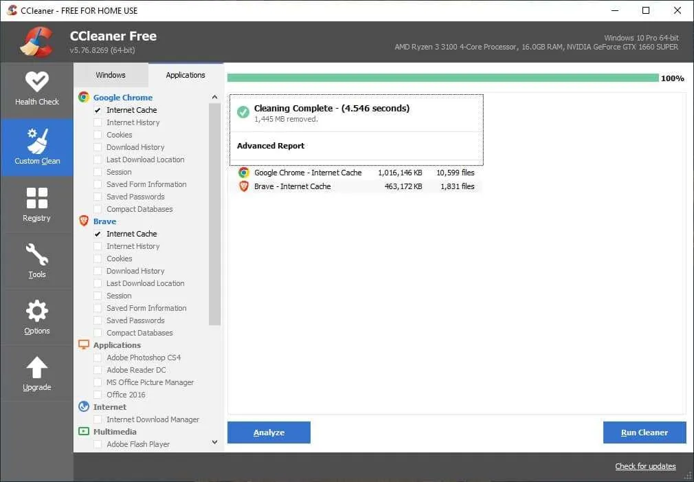 3 Cara Membersihkan Cache di PC/Laptop Agar Lebih Cepat 18 Cache cleared CCleaner 3 Cara Membersihkan Cache di PC/Laptop Agar Lebih Cepat 18 Cache cleared CCleaner