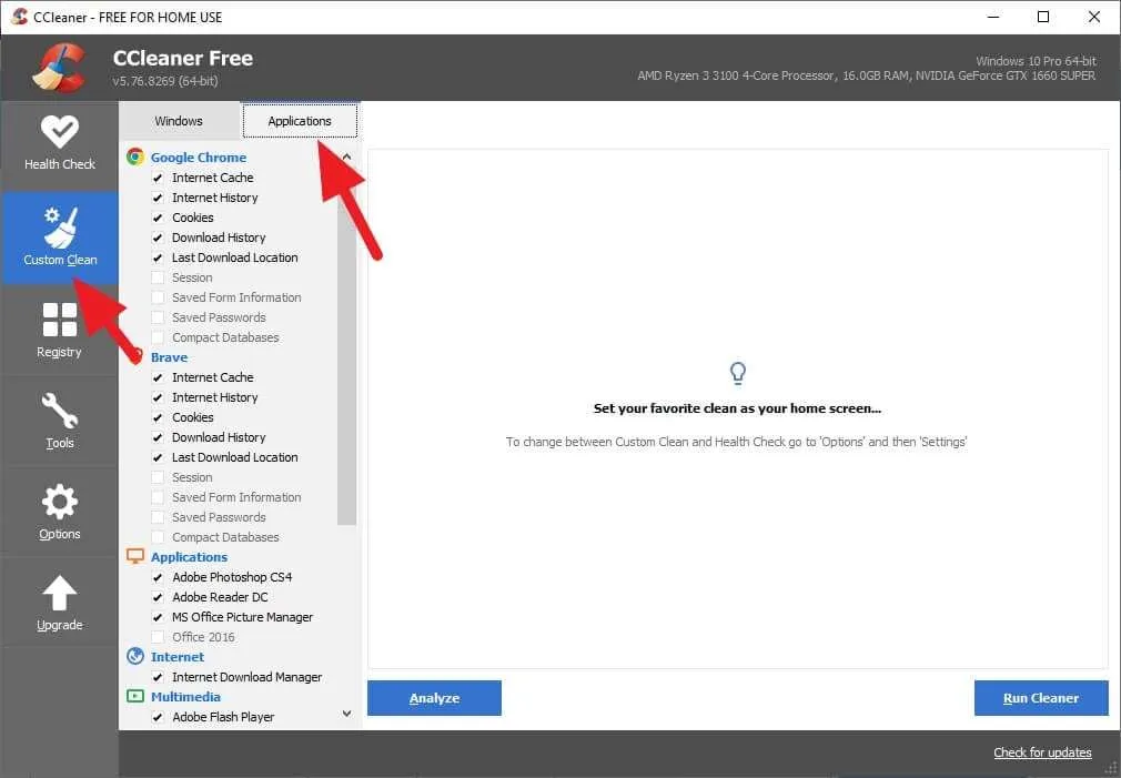3 Cara Membersihkan Cache di PC/Laptop Agar Lebih Cepat 12 Custom Clean 3 Cara Membersihkan Cache di PC/Laptop Agar Lebih Cepat 12 Custom Clean