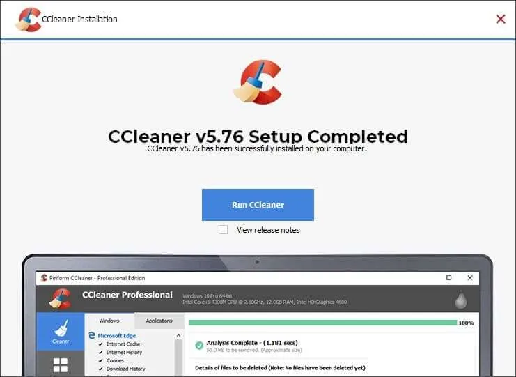 3 Cara Membersihkan Cache di PC/Laptop Agar Lebih Cepat 11 Run CCleaner 3 Cara Membersihkan Cache di PC/Laptop Agar Lebih Cepat 11 Run CCleaner