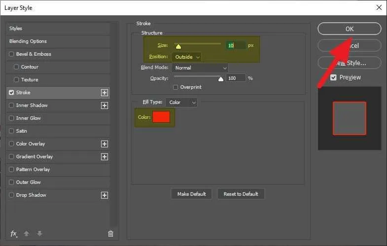 stroke settings Cara Termudah Membuat Garis Mengikuti Gambar di Photoshop 11 stroke settings