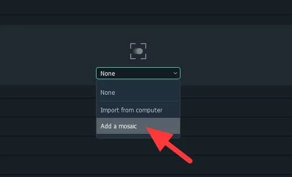 Add a mosaic Cara Sensor Wajah (BLUR) di Filmora dalam 2 Menit 9 Add a mosaic