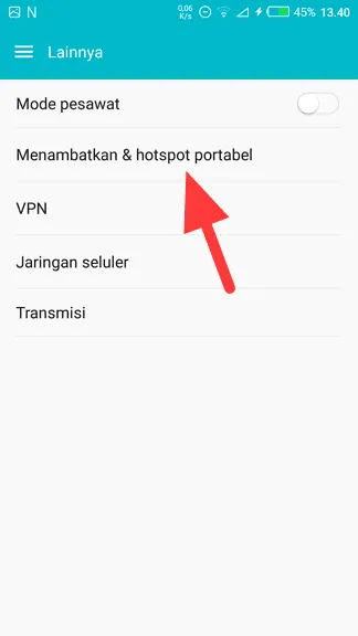 Hotspot portable Cara Menggunakan HP Android Sebagai WiFi Adapter PC 6 Hotspot portable