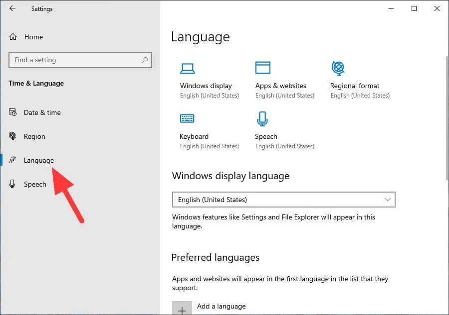 Cara Mengubah Bahasa di Windows 10 Menjadi Indonesia 5 Language 1 Cara Mengubah Bahasa di Windows 10 Menjadi Indonesia 5 Language 1