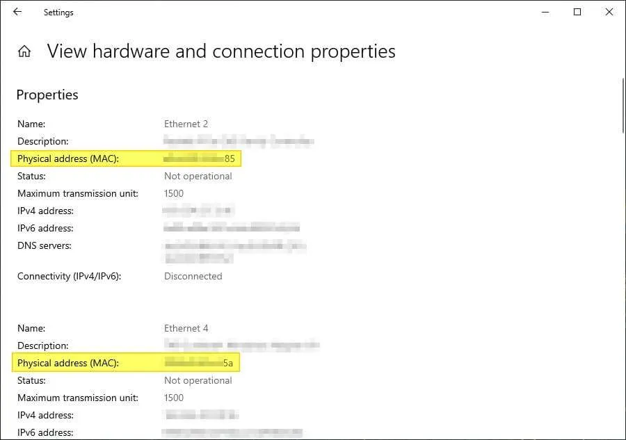 Cara Melihat MAC Address PC/Laptop Windows 10 6 MAC address Cara Melihat MAC Address PC/Laptop Windows 10 6 MAC address