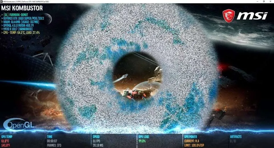 Cara Mudah Overclock GPU Agar Performa Game Lebih Lancar 5 MSI Kombustor Cara Mudah Overclock GPU Agar Performa Game Lebih Lancar 5 MSI Kombustor