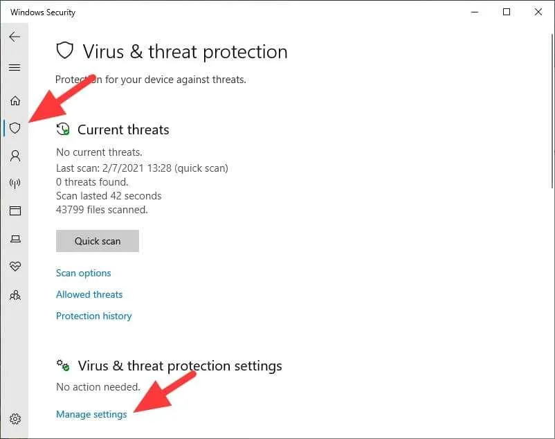 Cara Mengaktifkan & Menonaktifkan Windows Defender di Windows 10 3 Manage settings Cara Mengaktifkan & Menonaktifkan Windows Defender di Windows 10 3 Manage settings