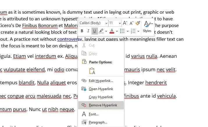 6 Cara Merapikan Tulisan di Word Agar Tampak Profesional 7 Remove Hyperlink 6 Cara Merapikan Tulisan di Word Agar Tampak Profesional 7 Remove Hyperlink