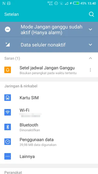 Setelan Android Cara Menggunakan HP Android Sebagai WiFi Adapter PC 5 Setelan Android