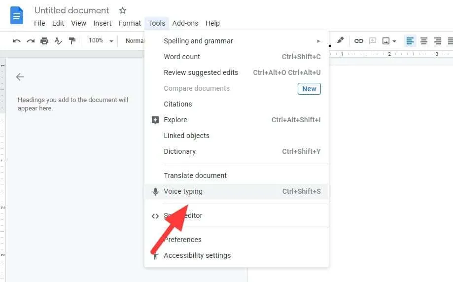 Voice typing Cara Cepat Mengetik Dokumen Dengan Suara di PC/Laptop 4 Voice typing