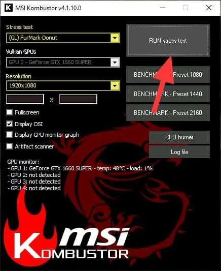 Cara Mudah Overclock GPU Agar Performa Game Lebih Lancar 4 run stress test Cara Mudah Overclock GPU Agar Performa Game Lebih Lancar 4 run stress test