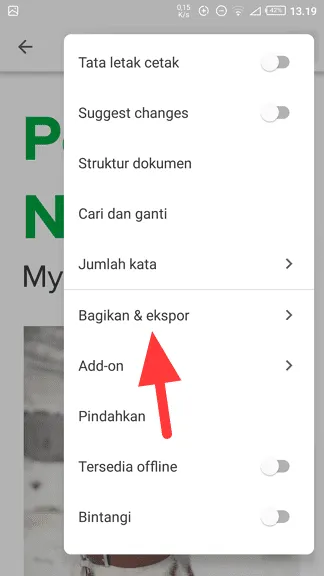 Bagikan dan ekspor Cara Mengubah Word ke PDF di Android dengan Google Docs 11 Bagikan dan ekspor