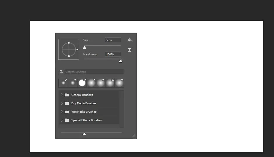 2 Cara Mudah Membuat Garis Lurus di Photoshop 5 Brush options 2 Cara Mudah Membuat Garis Lurus di Photoshop 5 Brush options