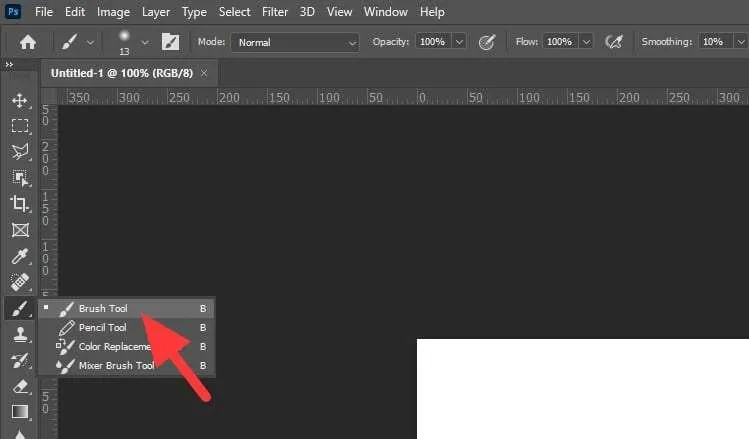 2 Cara Mudah Membuat Garis Lurus di Photoshop 4 Brush tool 2 Cara Mudah Membuat Garis Lurus di Photoshop 4 Brush tool