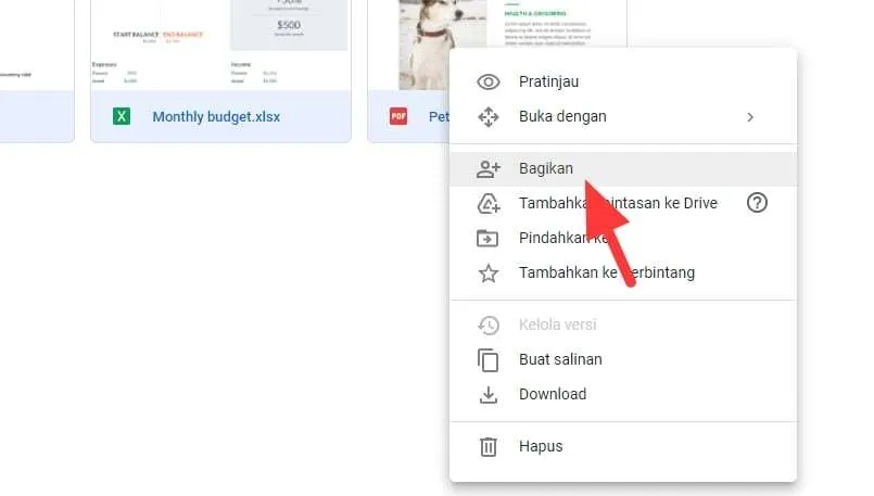 bagikan dokumen Cara Berbagi File Dokumen yang Disimpan di Google Drive 8 bagikan dokumen