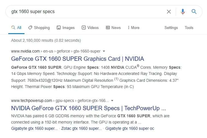 Cara Melihat Spesifikasi Graphics Card pada Windows 10 8 gtx 1660 super specs Cara Melihat Spesifikasi Graphics Card pada Windows 10 8 gtx 1660 super specs