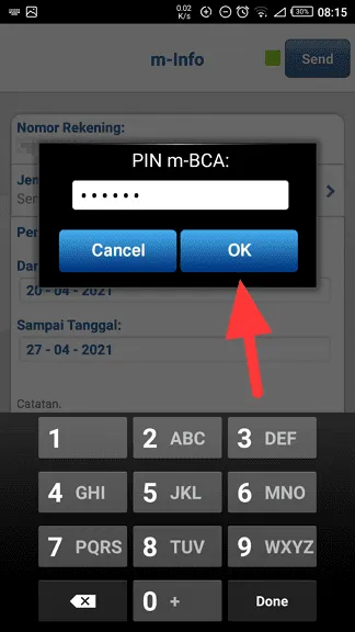 Cara Melihat Riwayat Transaksi Rekening di Aplikasi BCA Mobile 8 pin bca Cara Melihat Riwayat Transaksi Rekening di Aplikasi BCA Mobile 8 pin bca
