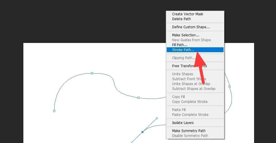 Cara Membuat Garis Melengkung di Photoshop dengan Rapi 6 stroke path pen tool curved line Cara Membuat Garis Melengkung di Photoshop dengan Rapi 6 stroke path pen tool curved line