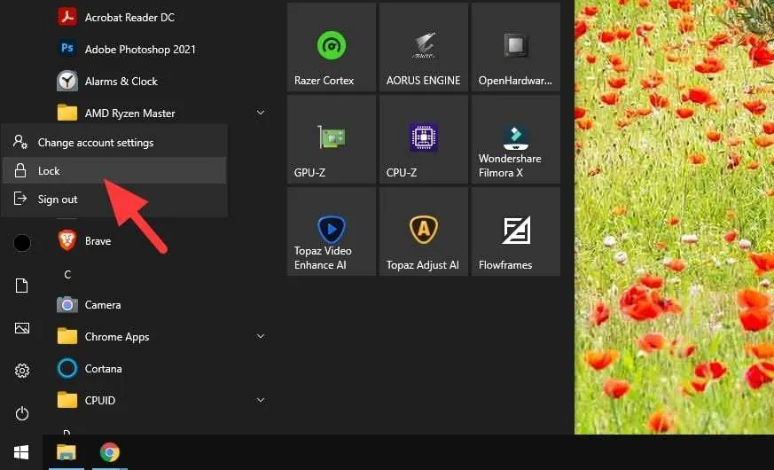 Lock 5 Cara Cepat Mengunci Windows 10 Ketika Tidak Digunakan 4 Lock